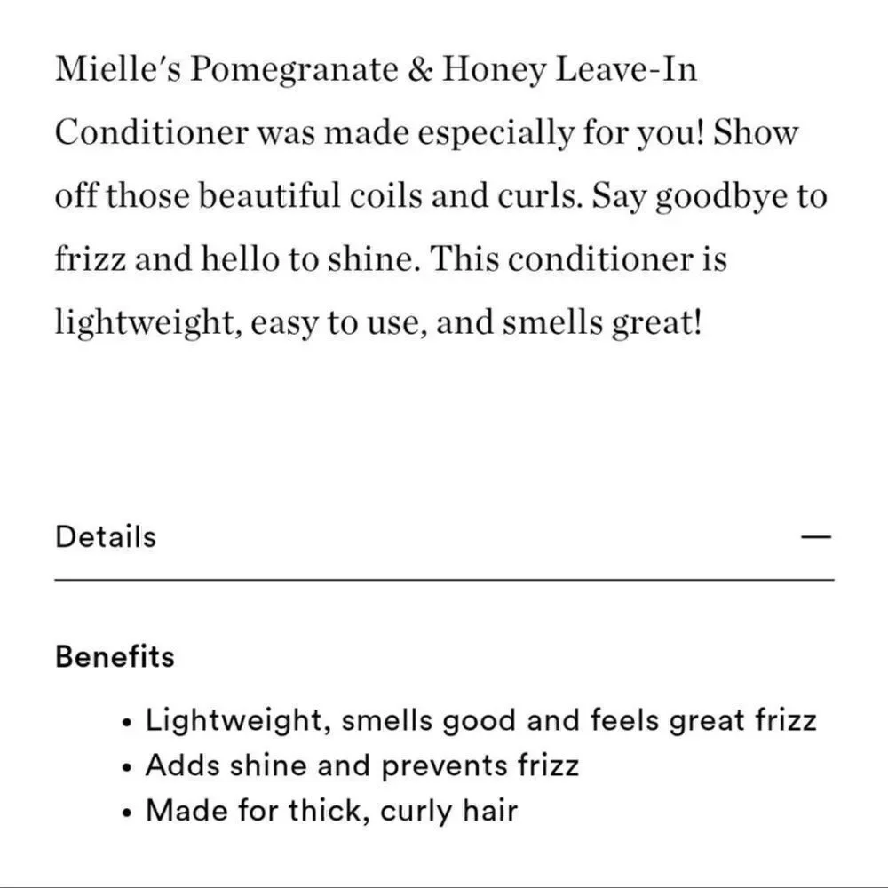 $8🌟 Mielle Pomegranate & Honey Leave-In Conditioner